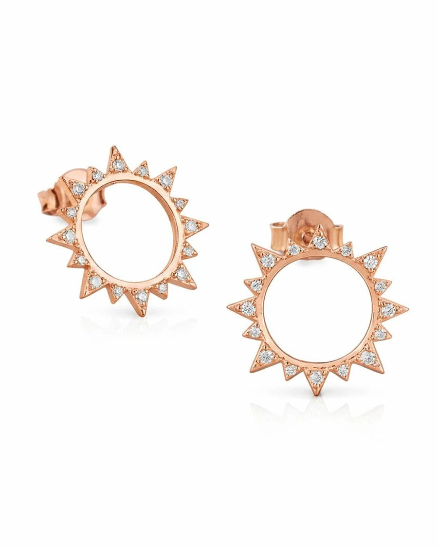 Radiant Solstice Stud Earrings – 925 Sterling Silver
