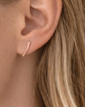 Graceful Tulip Bloom Stud Earrings – 925 Sterling Silver