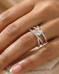 Eternal Brilliance Cross-Path Solitaire Ring – 925 Sterling Silver