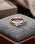 Starlight Solitaire Classic Ring – 925 Sterling Silver