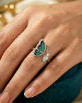 Iridescent Butterfly Dream Wrap Ring – 925 Sterling Silver
