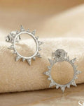 Radiant Solstice Stud Earrings – 925 Sterling Silver