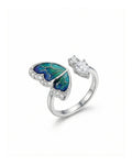 Iridescent Butterfly Dream Wrap Ring – 925 Sterling Silver