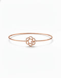Midnight Rose Filigree Bangle – 925 Sterling Silver