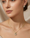 Silvonar 925 Sterling Silver Jewelry Set – [Infinity Octagon & X-Bail Crystal Design]