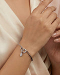 Amour Interlocking Heart Mangalsutra Bracelet – 925 Sterling Silver