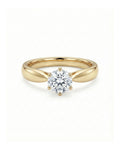 Starlight Solitaire Classic Ring – 925 Sterling Silver