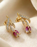 Sleek Serpentine Arc Stud Earrings – 925 Sterling Silver