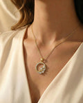 Silver Meadow Halo Circle Necklace – 925 Sterling Silver