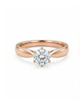 Starlight Solitaire Classic Ring – 925 Sterling Silver