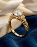 Ethereal Lace Pavé Solitaire Ring – 925 Sterling Silver