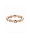 Infinity Weaver Pavé Band – 925 Sterling Silver