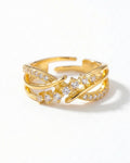 Starlight Interlace Pavé Adjustable Band – 925 Sterling Silver